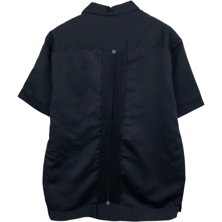 Maya Real Short-Sleeve Open Collar Mexican Shirt Cuban Shirt Box Shirt Men's Size L unclear black type Vintage Second Hand