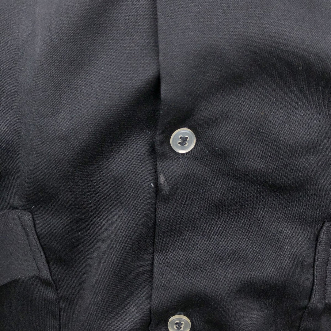 Maya Real Short-Sleeve Open Collar Mexican Shirt Cuban Shirt Box Shirt Men's Size L unclear black type Vintage Second Hand