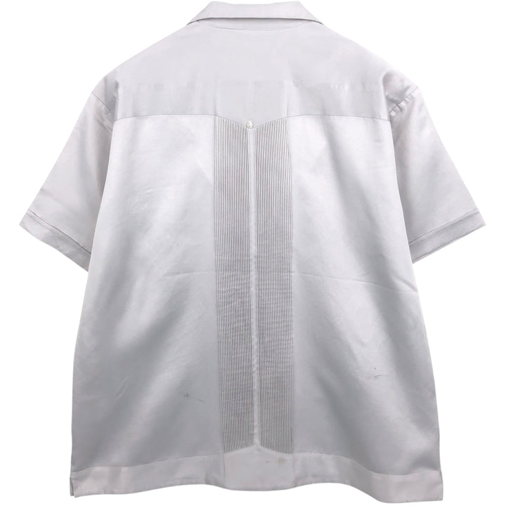 80s-90'S Campos COPACABANA Short-Sleeve Open-Collar Mexican Shirt Cuban Shirt Box Shirt Men's XL Equivalent unclear gray type Vintage Second Hand