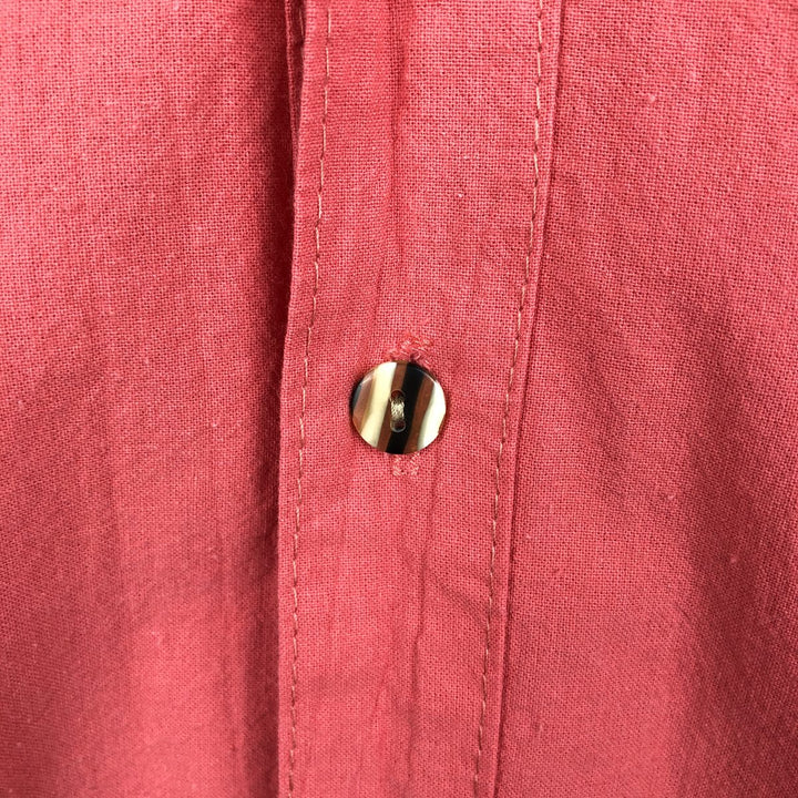 Short-sleeved open-collar Mexican shirt, Cuban shirt, boxy shirt, men's size L equivalent, vintage. unclear pink type Vintage Second Hand