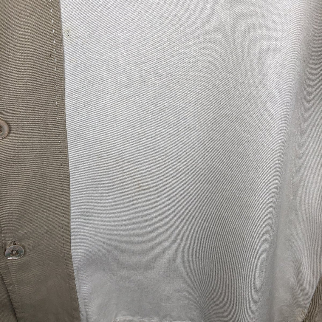 90'S Nat Nast Open Collar Short Sleeve Two-Tone Shirt Box Shirt Men's Size L (Equivalent) Vintage silk Beige type Vintage Second Hand