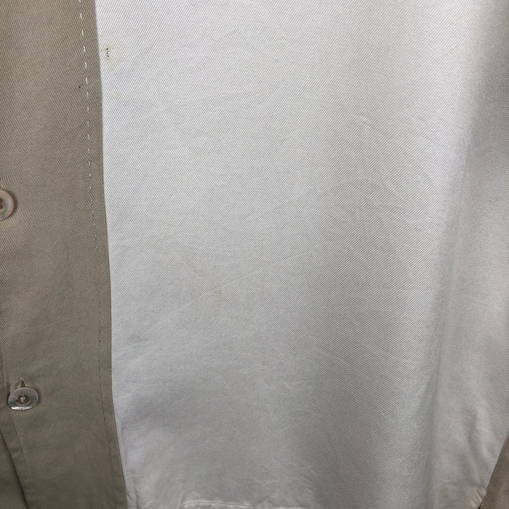 90'S Nat Nast Open Collar Short Sleeve Two-Tone Shirt Box Shirt Men's Size L (Equivalent) Vintage silk Beige type Vintage Second Hand