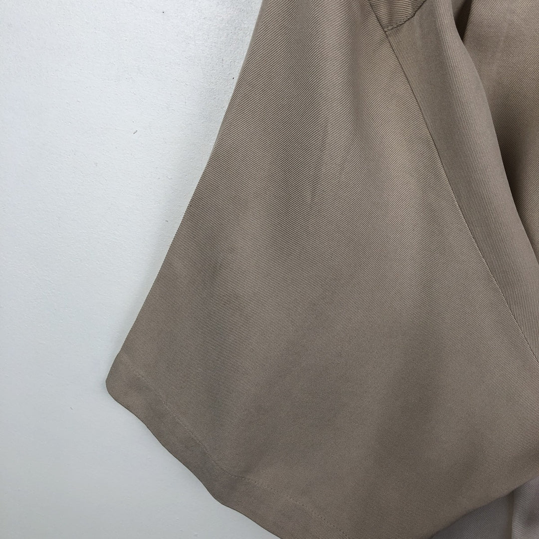 90'S Nat Nast Open Collar Short Sleeve Two-Tone Shirt Box Shirt Men's Size L (Equivalent) Vintage silk Beige type Vintage Second Hand