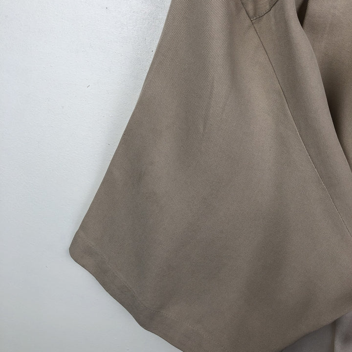 90'S Nat Nast Open Collar Short Sleeve Two-Tone Shirt Box Shirt Men's Size L (Equivalent) Vintage silk Beige type Vintage Second Hand