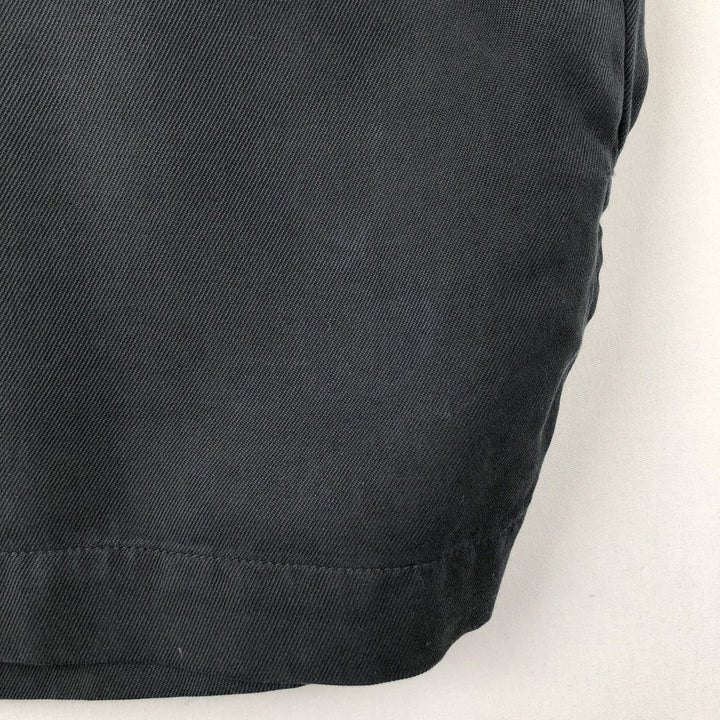 90s-00'S Nat Nast Short-Sleeve Two-Tone Open-Collar Silk Shirt, Boxy Shirt, Men's XL Equivalent, Vintage silk black type Vintage Second Hand