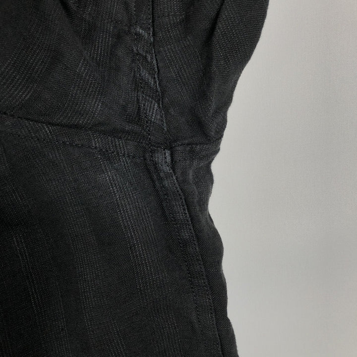 Banana Republic Short-Sleeve Open-Collar Linen Shirt, Boxy Fit, Men's Size M linen black type Vintage Second Hand