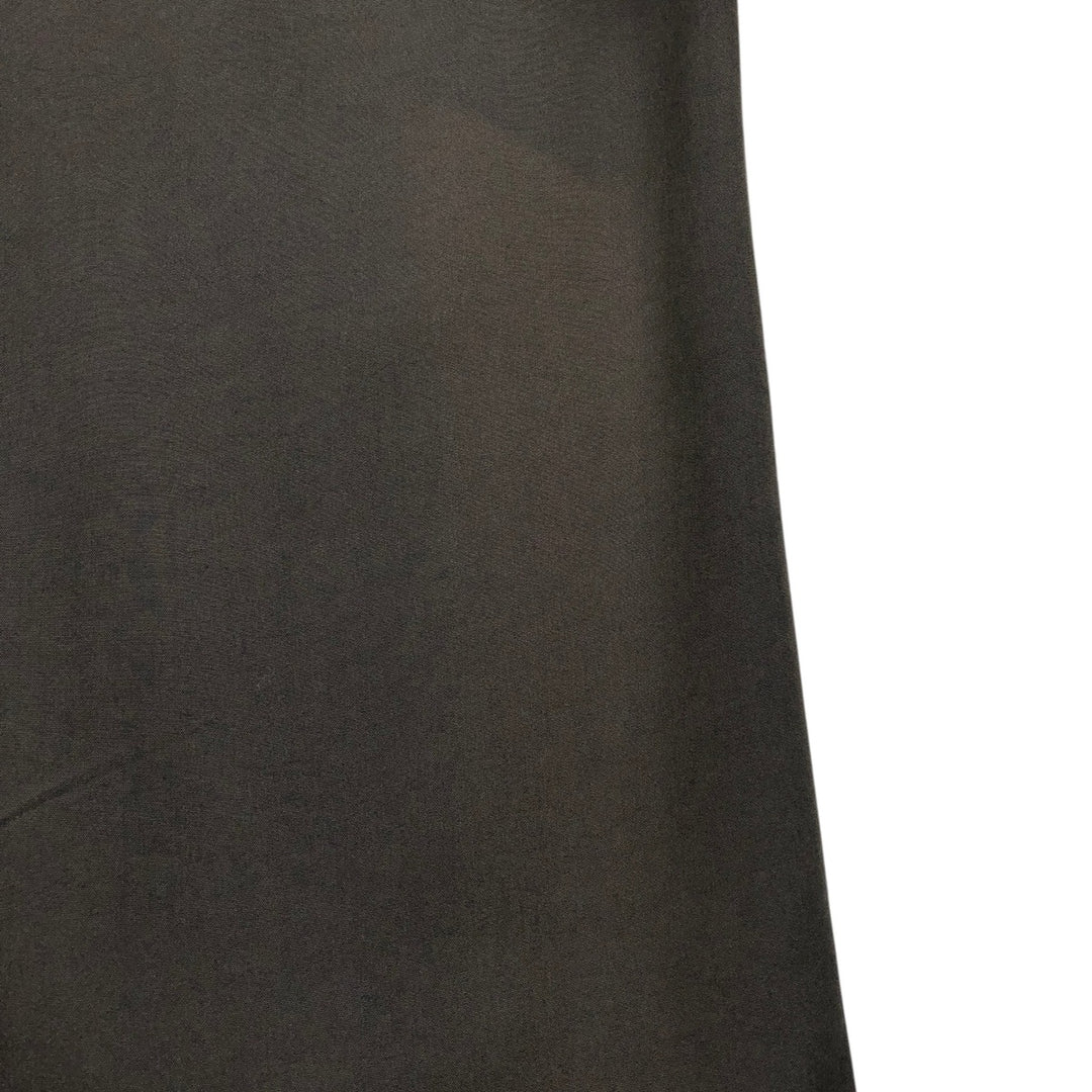Perry Ellis short-sleeved open-collar rayon shirt, boxy fit, men's size L (approx.) Rayon Charcoal Vintage Second Hand