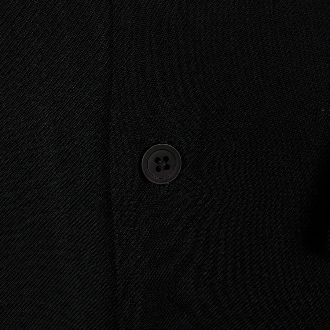 Perry Ellis PERRY ELLIS Short Sleeve Open Collar Silk Shirt Box Shirt Men's L Size silk black type Vintage Second Hand