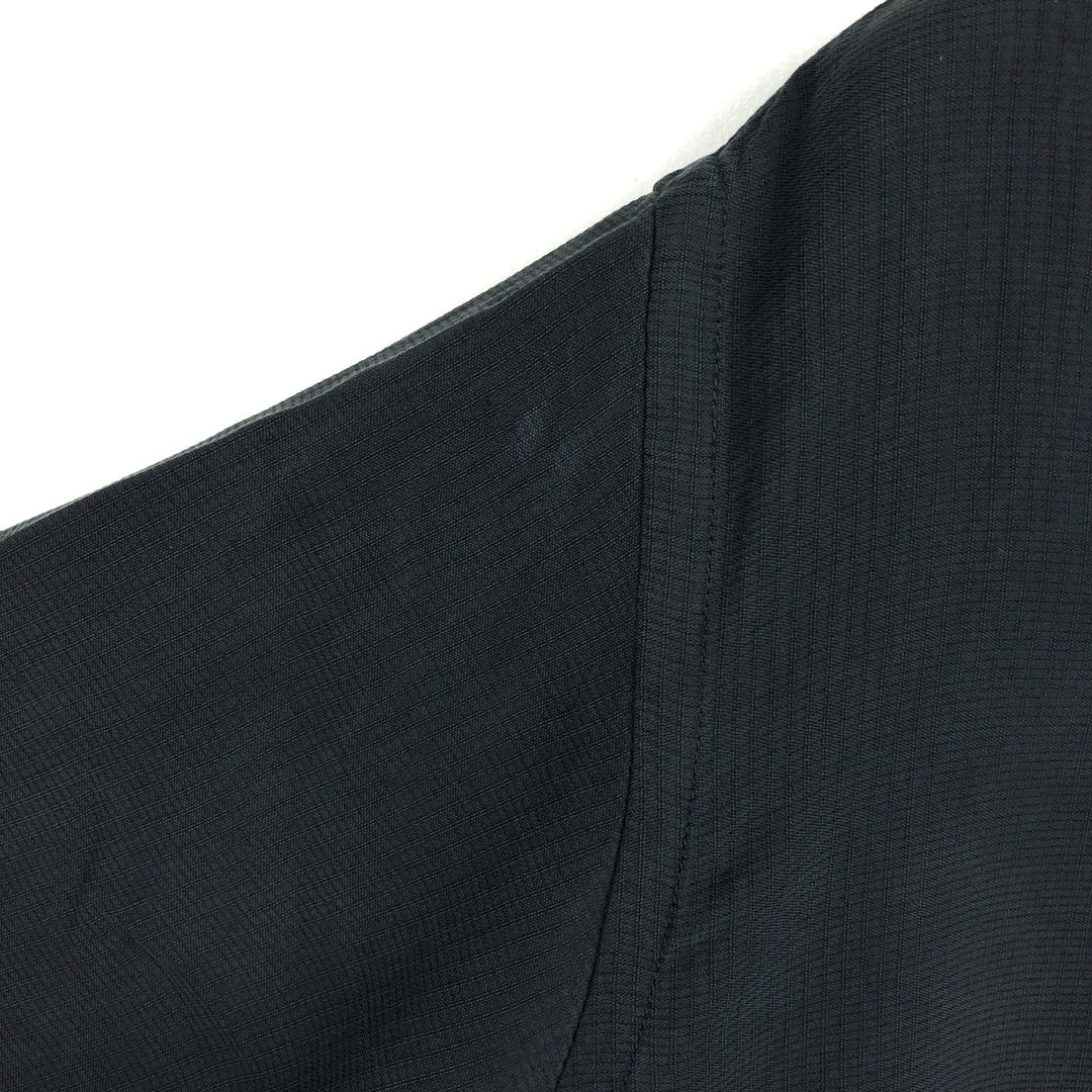 Perry Ellis PERRY ELLIS Short Sleeve Open Collar Silk Shirt Box Shirt Men's M silk black type Vintage Second Hand