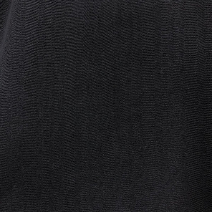 Tommy Bahama herringbone short-sleeved open-collar silk shirt, boxy fit, men's size M. silk black type Vintage Second Hand