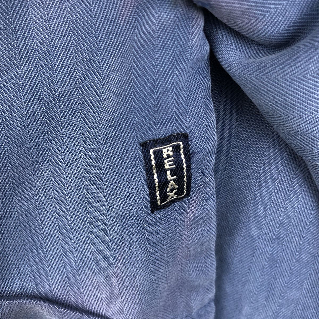 Tommy Bahama Relax Short-Sleeve Open-Collar Silk Shirt, Boxy Fit, Men's Size XL silk blue type Vintage Second Hand