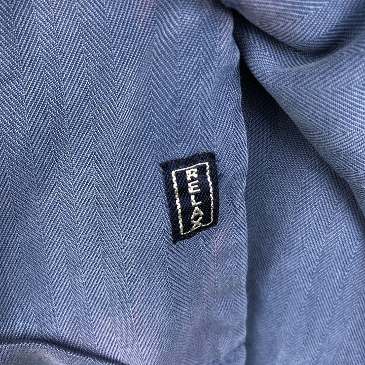 Tommy Bahama Relax Short-Sleeve Open-Collar Silk Shirt, Boxy Fit, Men's Size XL silk blue type Vintage Second Hand