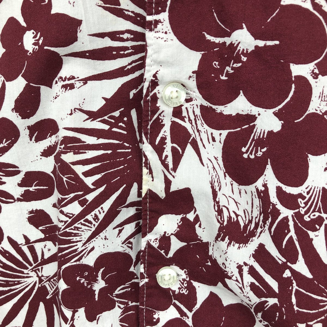 Levi's RELAXED All-over Botanical Pattern Open Collar Hawaiian Aloha Shirt Box Shirt Men's XL equivalent unclear burgundy type Vintage Second Hand
