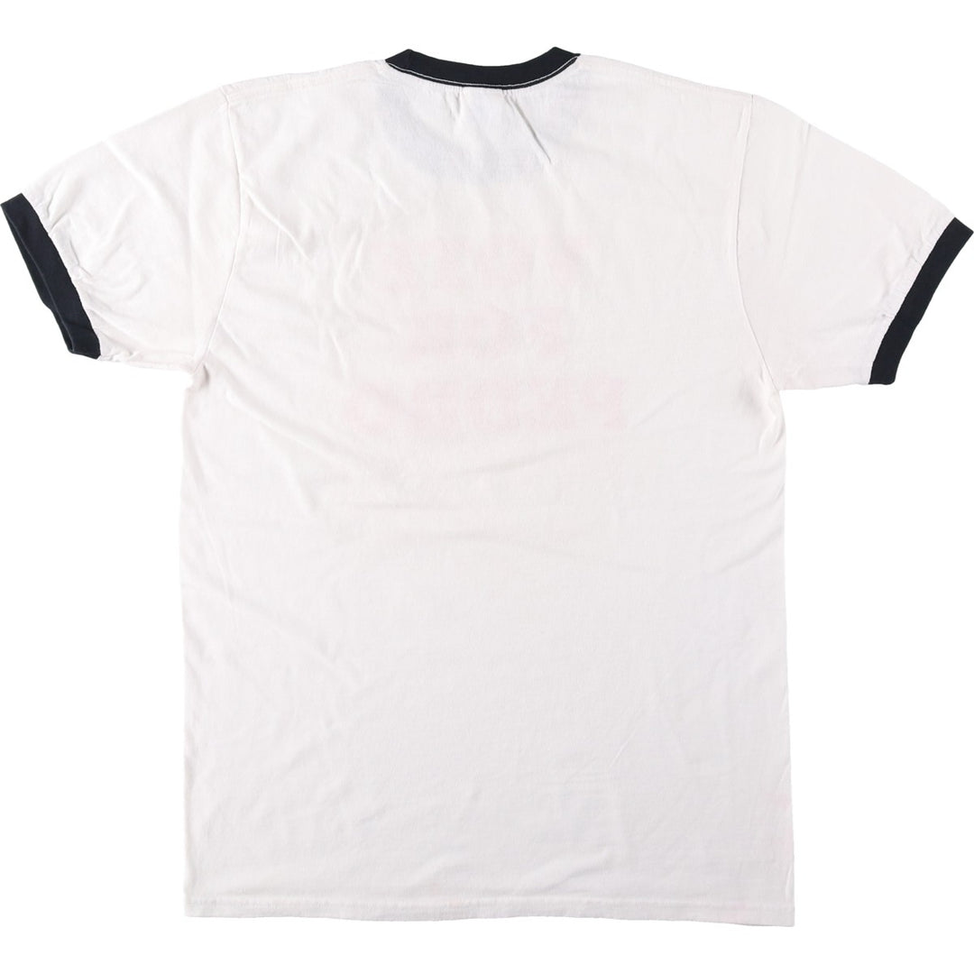 PORT AND COMPANY Napoleon Dynamite Movie Ringer T-Shirt (Men's Size M) cotton white type Vintage Second Hand