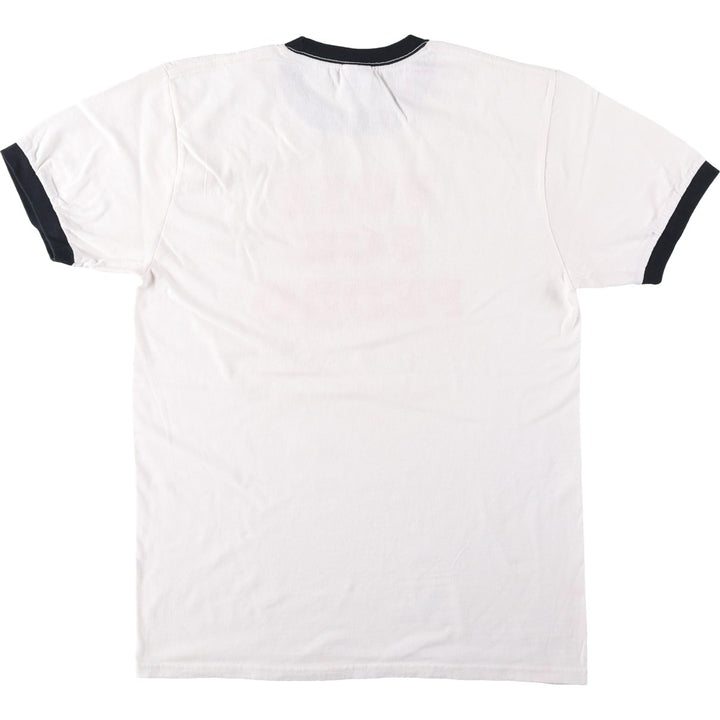 PORT AND COMPANY Napoleon Dynamite Movie Ringer T-Shirt (Men's Size M) cotton white type Vintage Second Hand