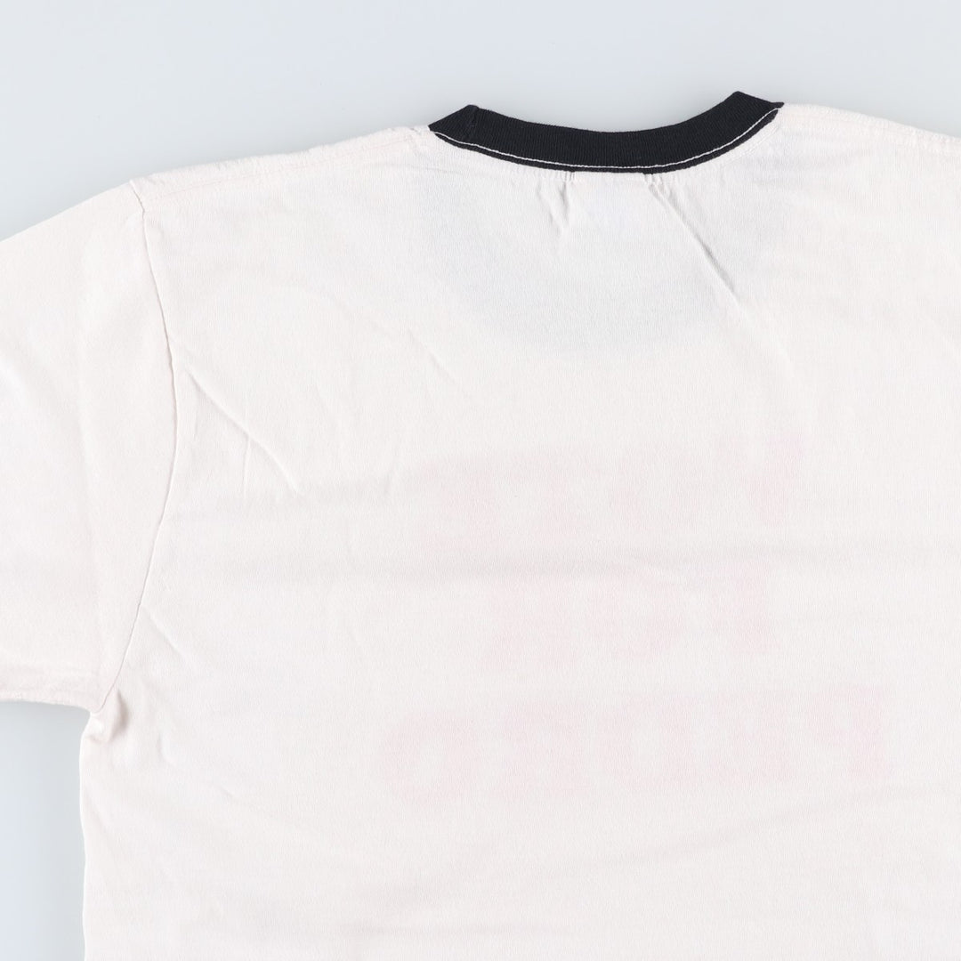 PORT AND COMPANY Napoleon Dynamite Movie Ringer T-Shirt (Men's Size M) cotton white type Vintage Second Hand