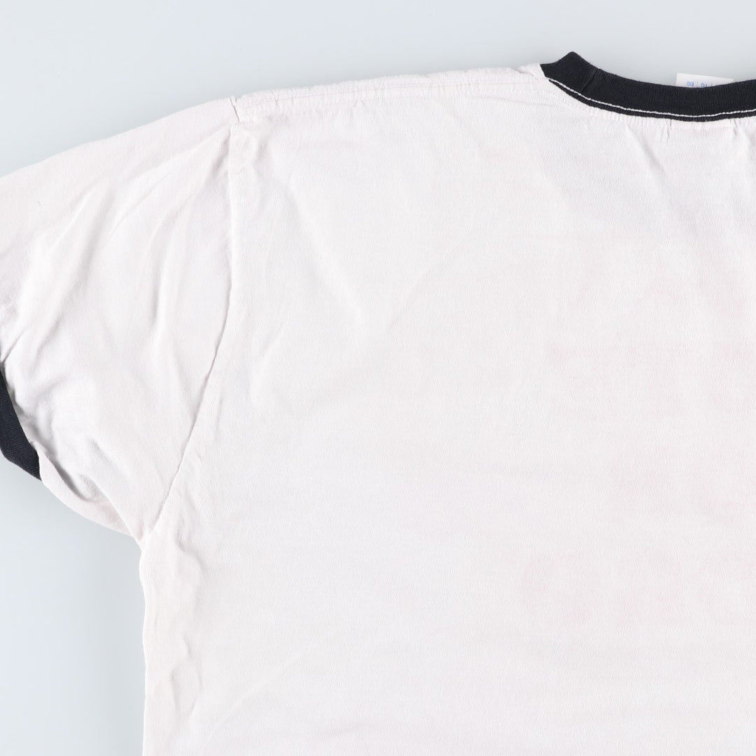 PORT AND COMPANY Napoleon Dynamite Movie Ringer T-Shirt (Men's XL equivalent) cotton white type Vintage Second Hand