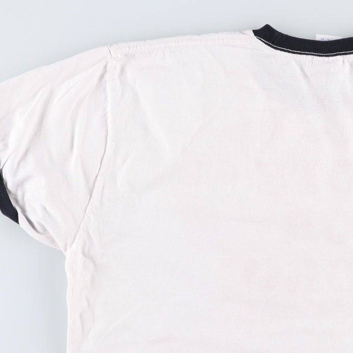 PORT AND COMPANY Napoleon Dynamite Movie Ringer T-Shirt (Men's XL equivalent) cotton white type Vintage Second Hand
