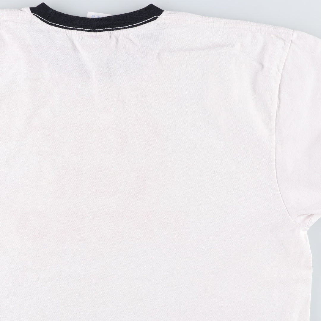 PORT AND COMPANY Napoleon Dynamite Movie Ringer T-Shirt (Men's XL equivalent) cotton white type Vintage Second Hand