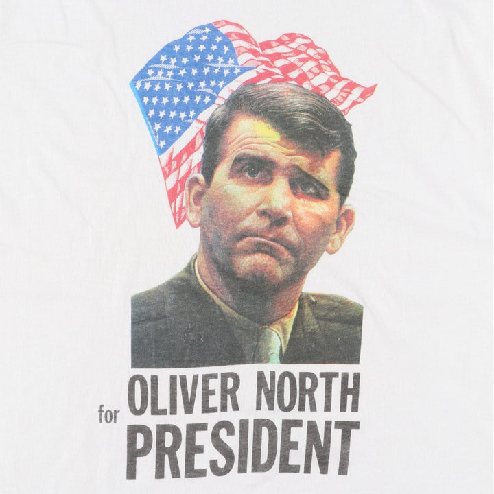 OLIVER NORTH Ringer T-Shirt, Made in USA, Men's XL (approx.), Vintage. cotton white type Vintage Second Hand