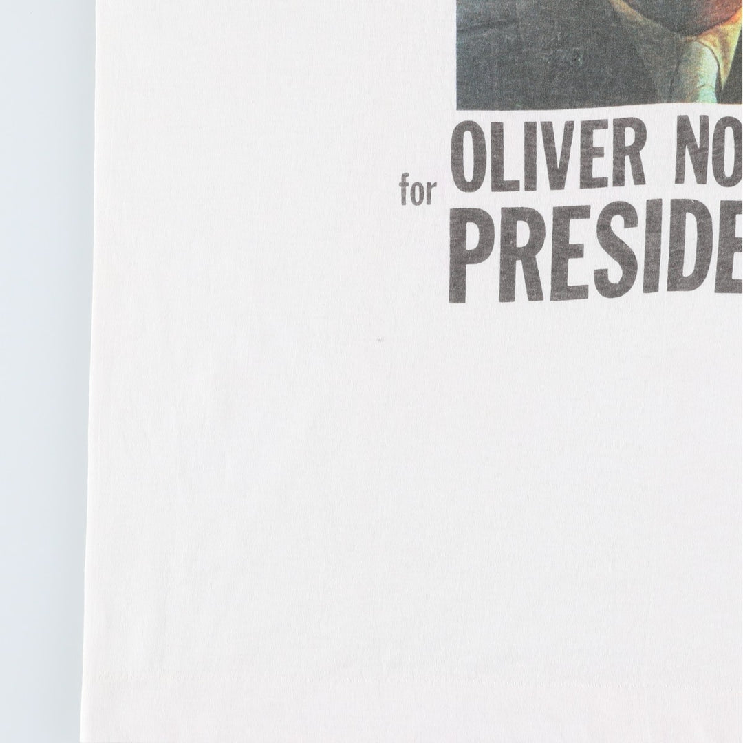OLIVER NORTH Ringer T-Shirt, Made in USA, Men's XL (approx.), Vintage. cotton white type Vintage Second Hand