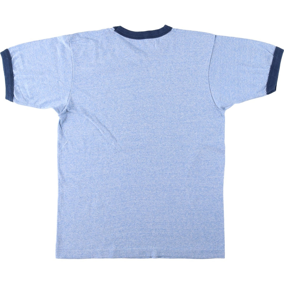 Ringer T-shirt, Men's Size S (approx.), Vintage unclear blue type Vintage Second Hand