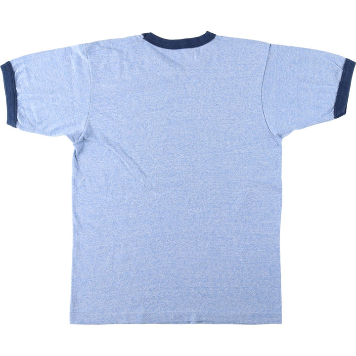 Ringer T-shirt, Men's Size S (approx.), Vintage unclear blue type Vintage Second Hand