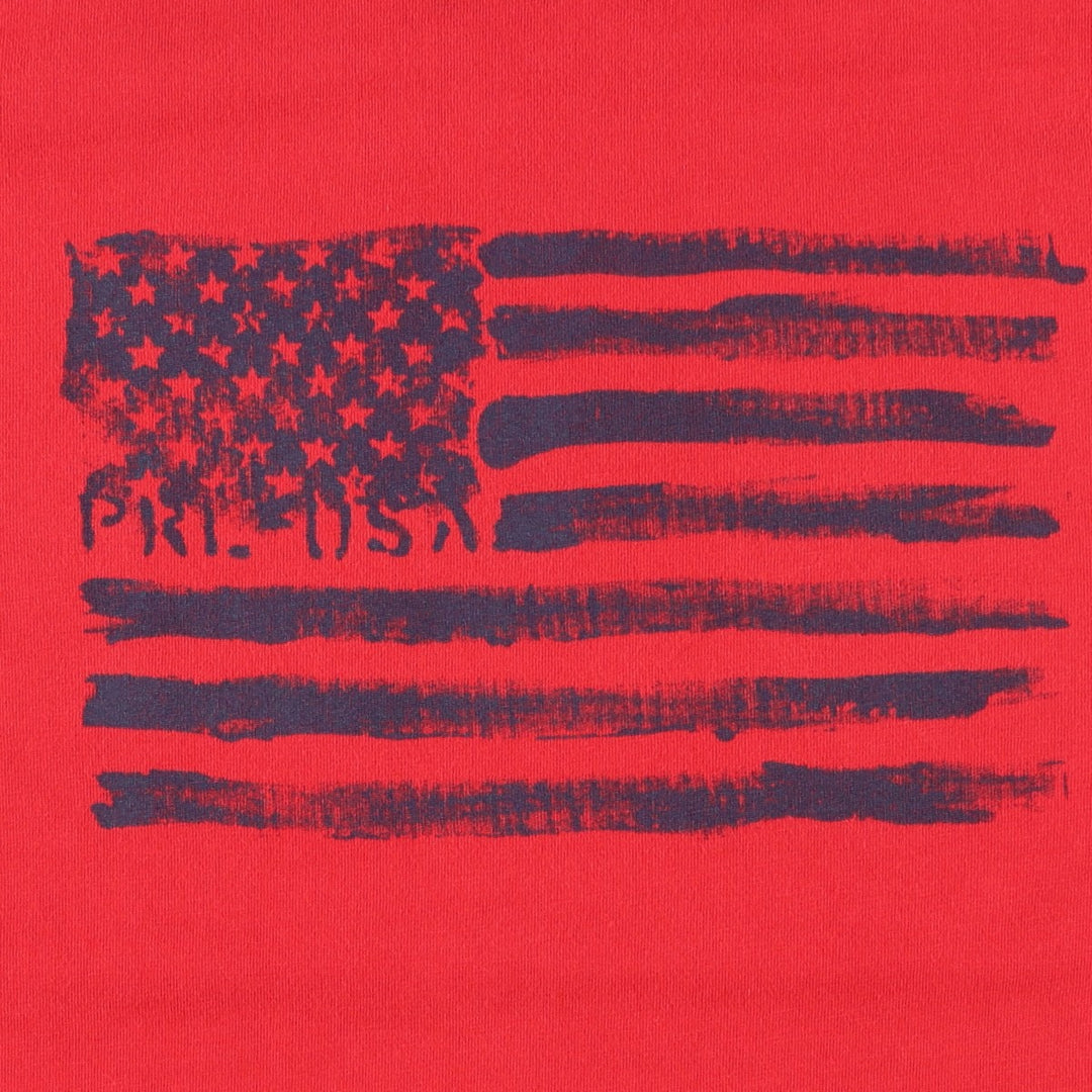 Ralph Lauren POLO RALPH LAUREN American flag pattern ringer t-shirt, women's size M (approx.) cotton red type Vintage Second Hand