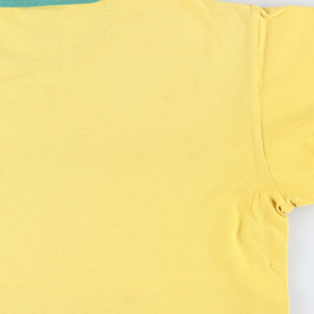 2000'S Nike Ringer T-shirt, Men's Size L cotton yellow type Vintage Second Hand
