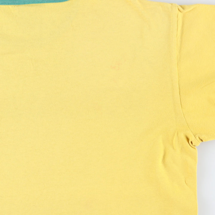 2000'S Nike Ringer T-shirt, Men's Size L cotton yellow type Vintage Second Hand