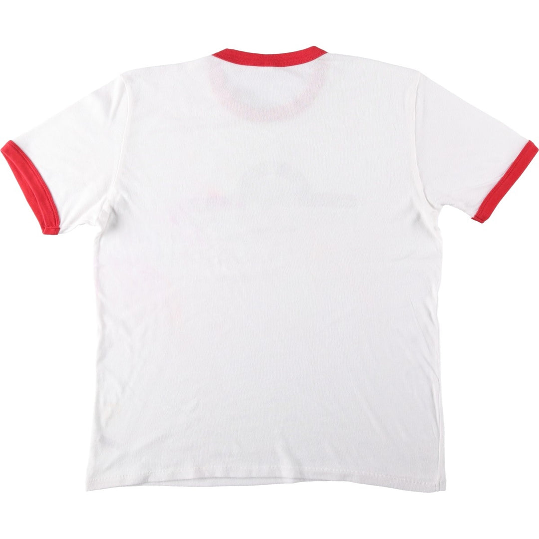 ALTERNATIVE Ringer T-shirt, Men's Size L cotton white type Vintage Second Hand