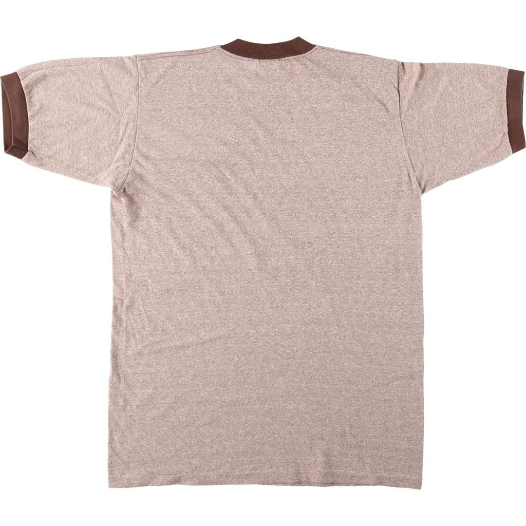 70s-80'S Sears Sportswear Ringer T-shirt, Men's Size L (approx.), Vintage polyester brown type Vintage Second Hand