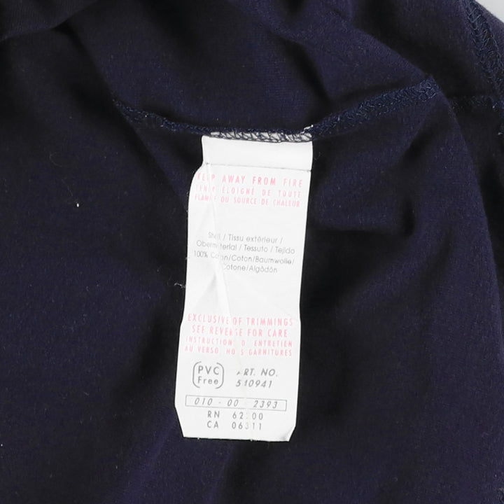 90s-00'S Puma Center Logo Ringer T-Shirt, Men's Size M (approx.), Vintage cotton navy blue type Vintage Second Hand