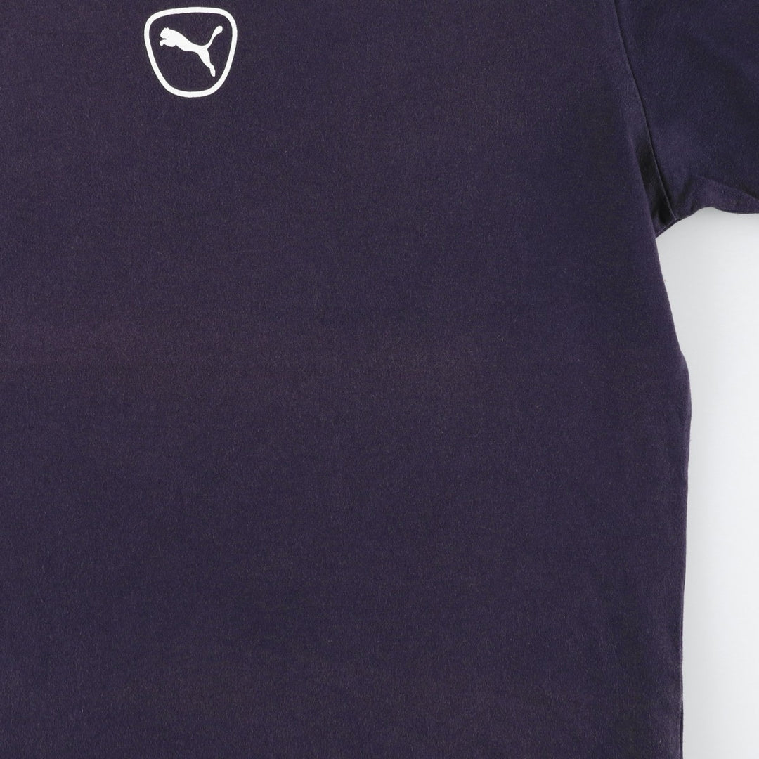 90s-00'S Puma Center Logo Ringer T-Shirt, Men's Size M (approx.), Vintage cotton navy blue type Vintage Second Hand