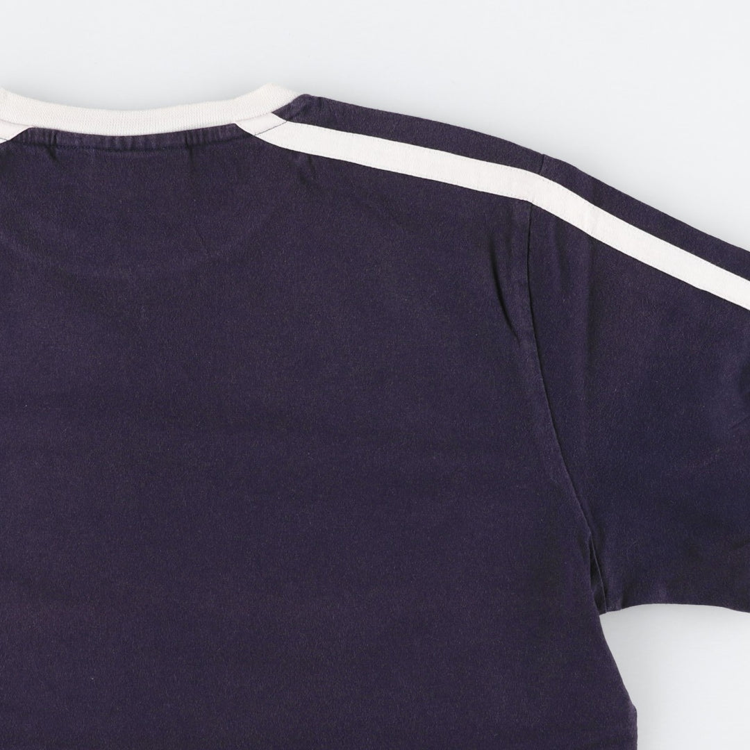 90s-00'S Puma Center Logo Ringer T-Shirt, Men's Size M (approx.), Vintage cotton navy blue type Vintage Second Hand