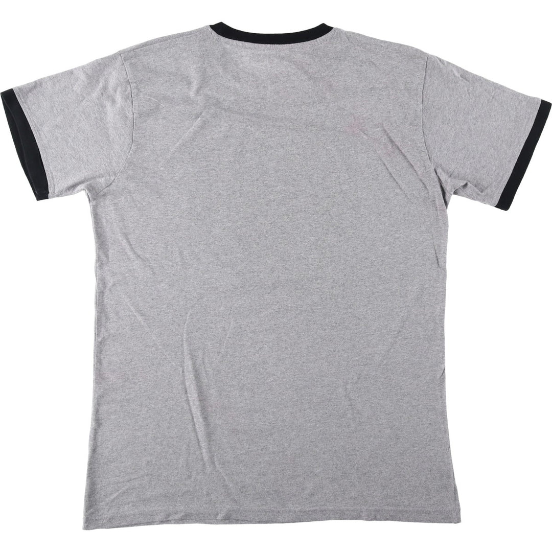 VAN HALEN ringer t-shirt, men's size L (approx.) Recycled Cotton gray type Vintage Second Hand