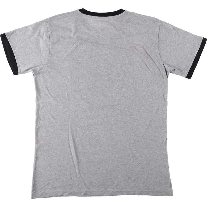 VAN HALEN ringer t-shirt, men's size L (approx.) Recycled Cotton gray type Vintage Second Hand
