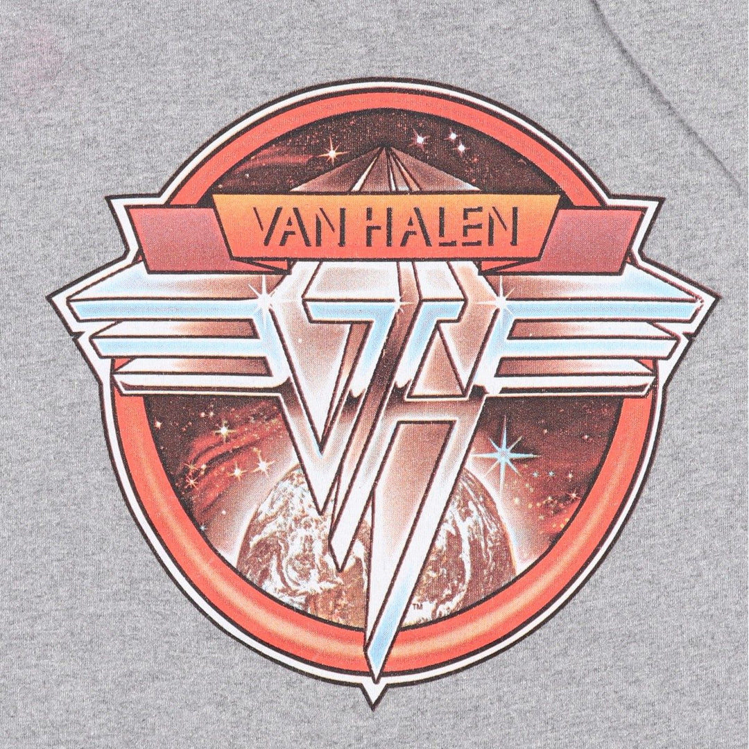 VAN HALEN ringer t-shirt, men's size L (approx.) Recycled Cotton gray type Vintage Second Hand