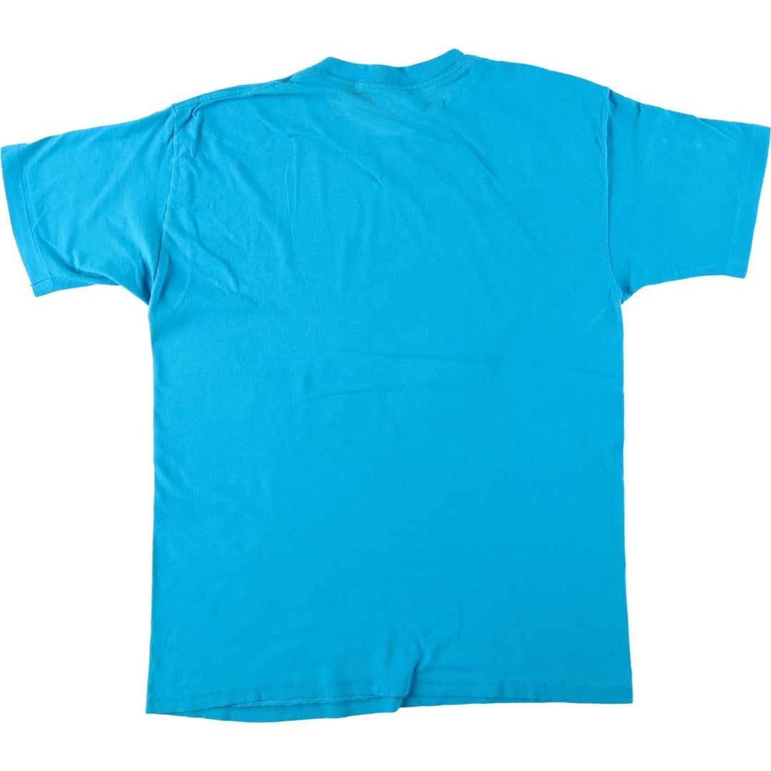~90'S Fish Print Animal T-Shirt, Men's Size S (Equivalent), Vintage unclear blue type Vintage Second Hand