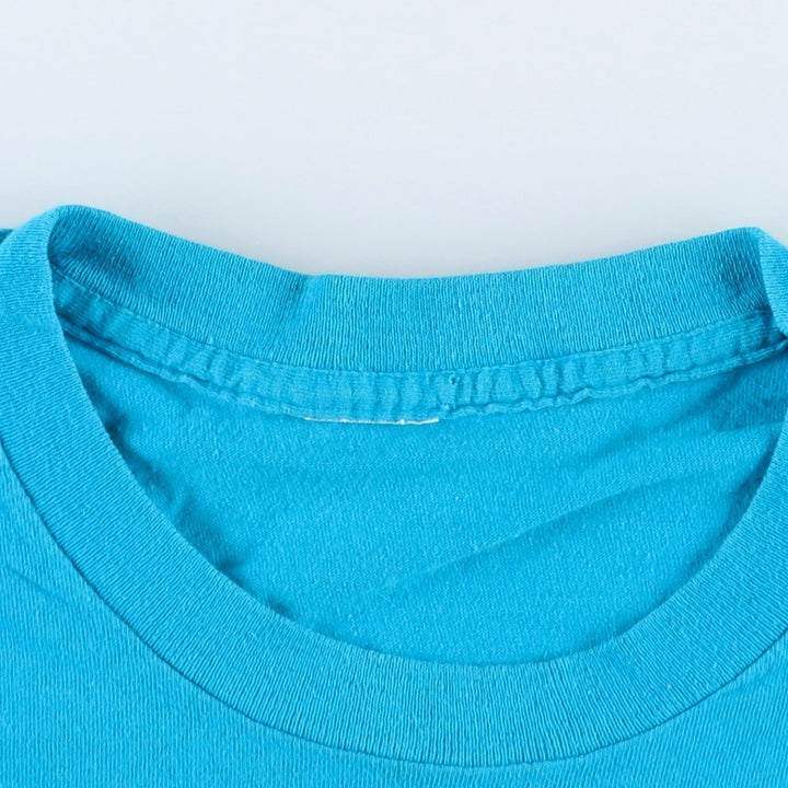 ~90'S Fish Print Animal T-Shirt, Men's Size S (Equivalent), Vintage unclear blue type Vintage Second Hand