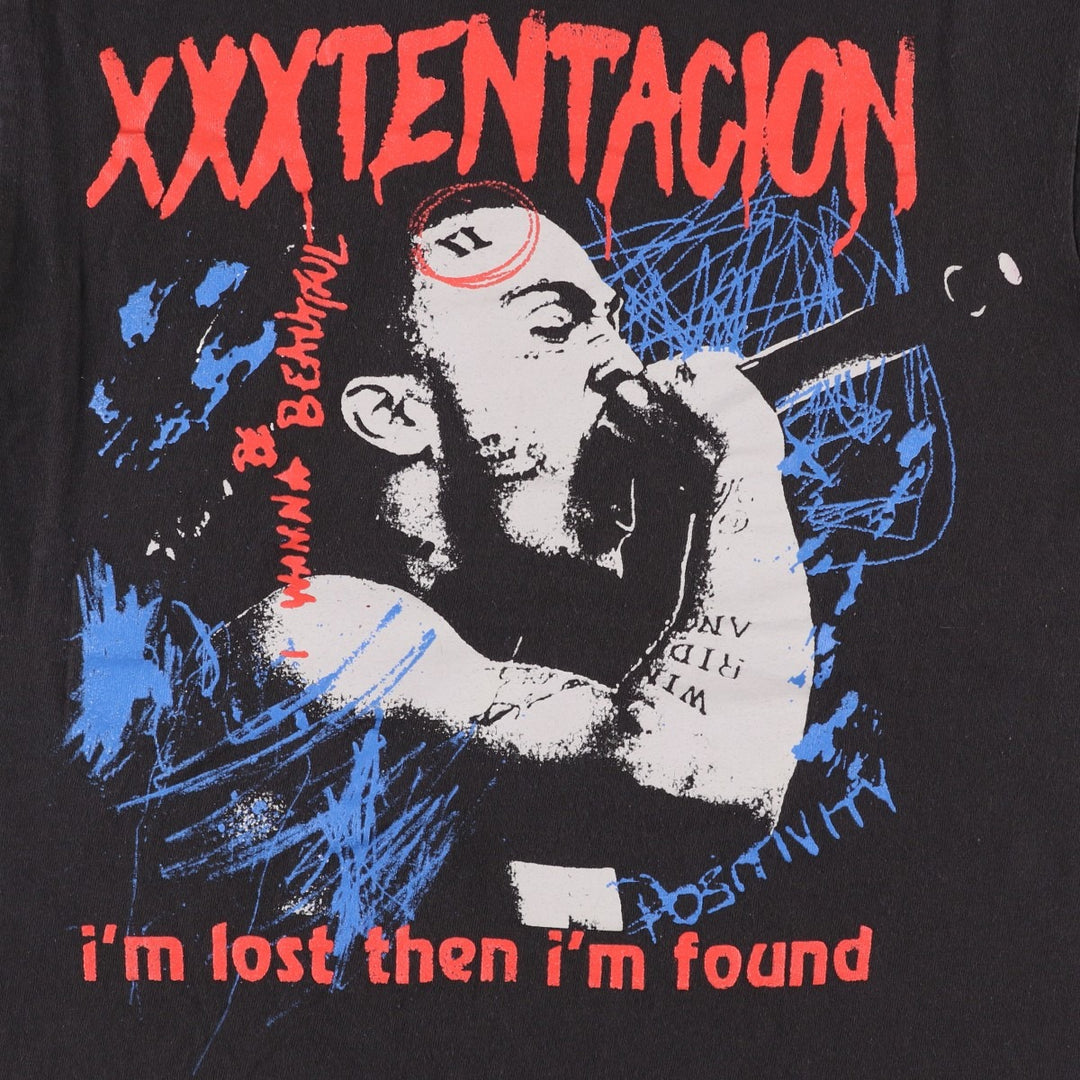 XXXTENTACION XXXTentacion Rap T-Shirt, Men's Size M (equivalent) cotton black type Vintage Second Hand