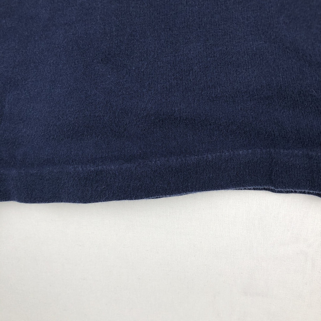 Ralph Lauren POLO RALPH LAUREN CLASSIC FIT short-sleeved logo T-shirt, men's size L cotton navy blue type Vintage Second Hand