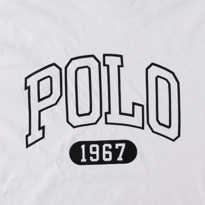Ralph Lauren POLO RALPH LAUREN CLASSIC FIT Short-Sleeve Logo T-Shirt, Men's Size S (approx.) cotton white type Vintage Second Hand
