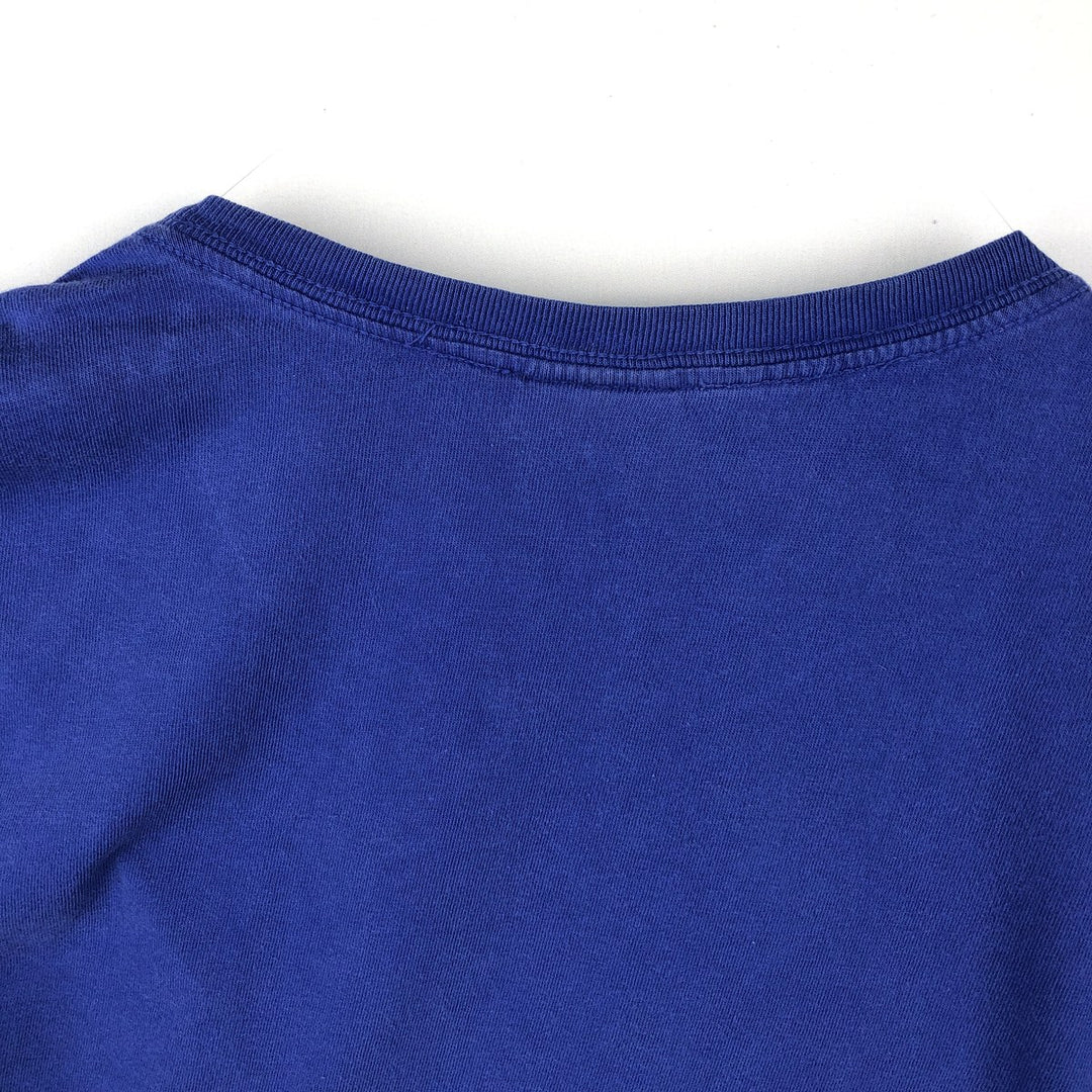 Ralph Lauren POLO by Ralph Lauren CUSTOM FIT Short-Sleeve Logo T-Shirt, Men's Size L (approx.) cotton blue type Vintage Second Hand
