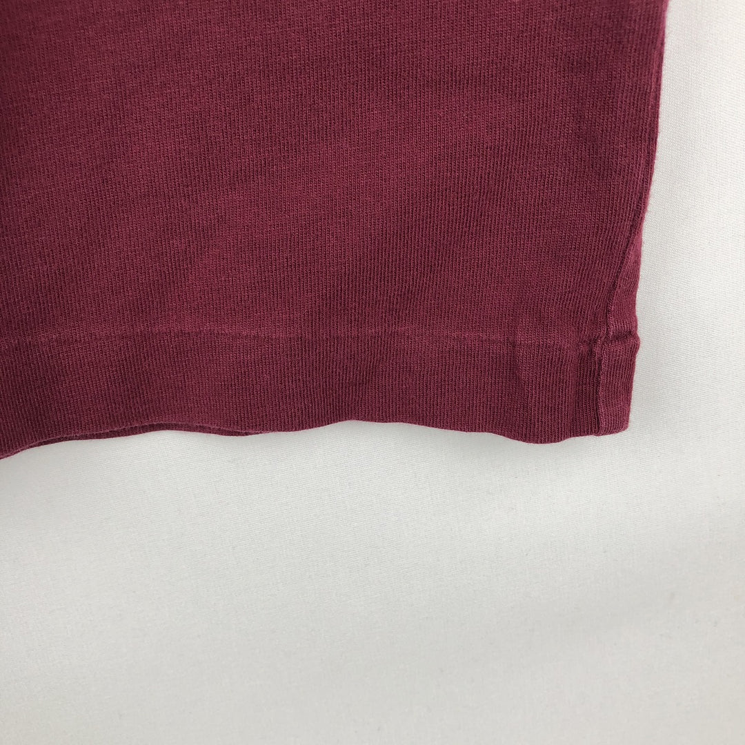 Ralph Lauren POLO by Ralph Lauren Short-Sleeve T-Shirt with One-Point Logo Pocket, Men's Size XL (approx.) cotton red type reddish brown Vintage Second Hand