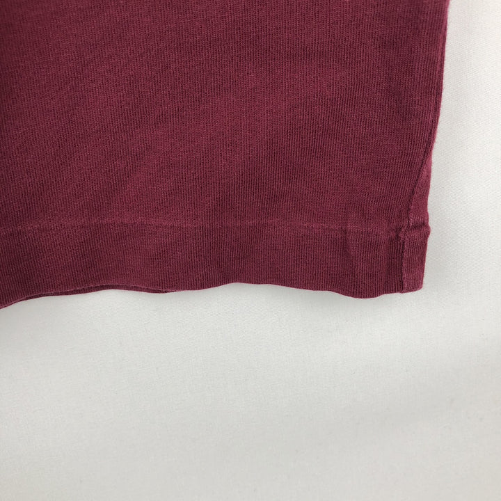 Ralph Lauren POLO by Ralph Lauren Short-Sleeve T-Shirt with One-Point Logo Pocket, Men's Size XL (approx.) cotton red type reddish brown Vintage Second Hand