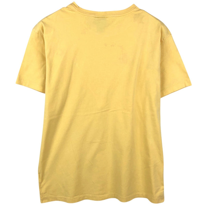 Ralph Lauren POLO by Ralph Lauren short sleeve one point logo T-shirt men's M size cotton yellow type Vintage Second Hand