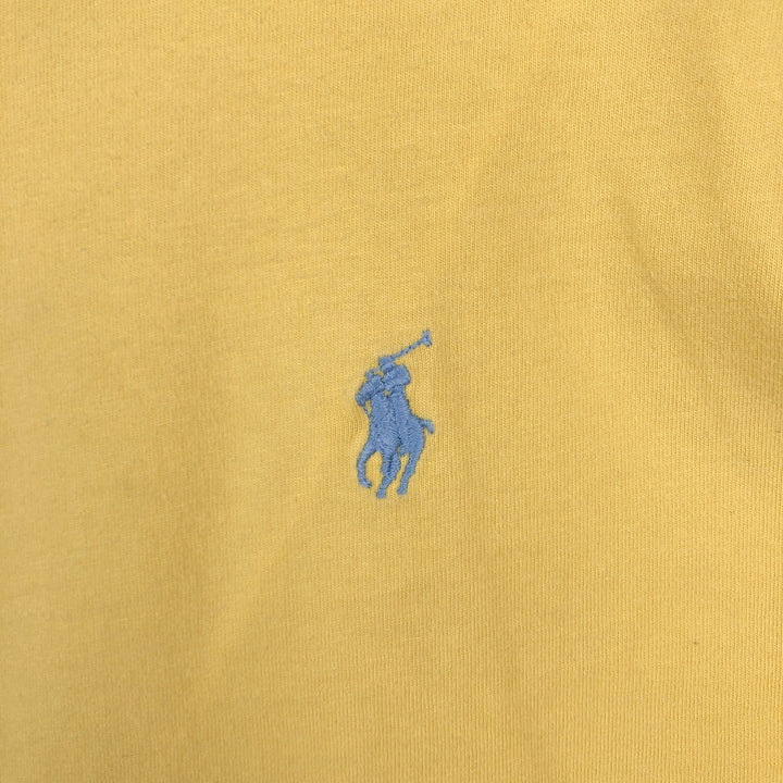 Ralph Lauren POLO by Ralph Lauren short sleeve one point logo T-shirt men's M size cotton yellow type Vintage Second Hand