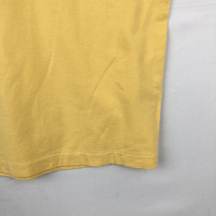 Ralph Lauren POLO by Ralph Lauren short sleeve one point logo T-shirt men's M size cotton yellow type Vintage Second Hand