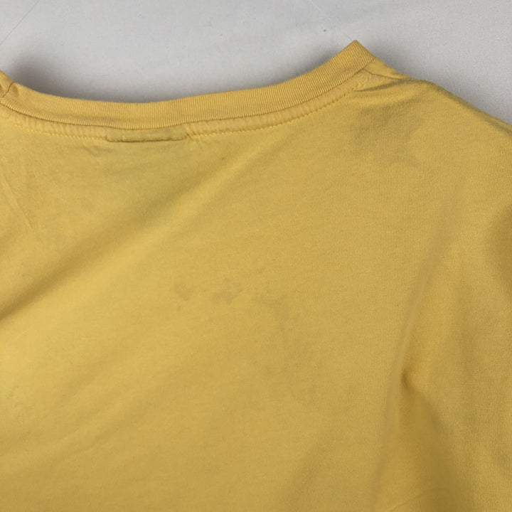 Ralph Lauren POLO by Ralph Lauren short sleeve one point logo T-shirt men's M size cotton yellow type Vintage Second Hand